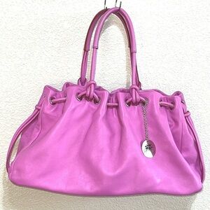 Tanner Krolle Pink Leather Tote Bag
